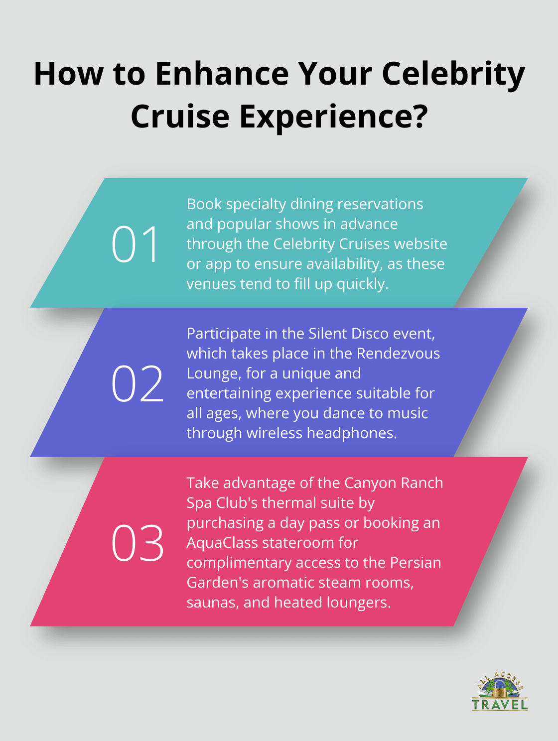 Infographic: How to Enhance Your Celebrity Cruise Experience? - celebrity summit ship reviews
